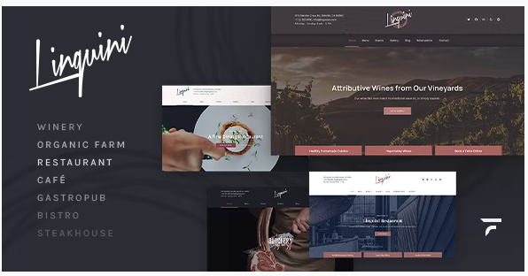 [Themeforest] Linguini v4.0.2 - шаблон ресторана WordPress (2022)